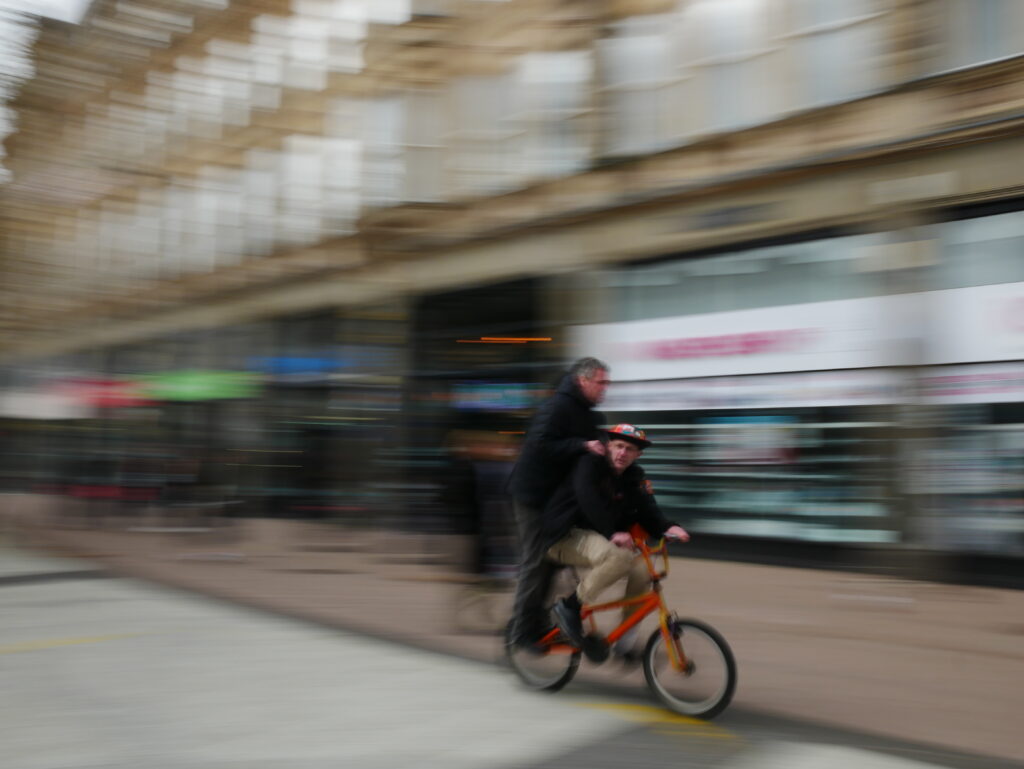 Slow shutter street photography - Cardiff - BMX - Panasonic GX80
