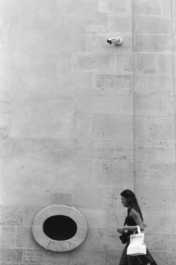 Security camera in the Marais district