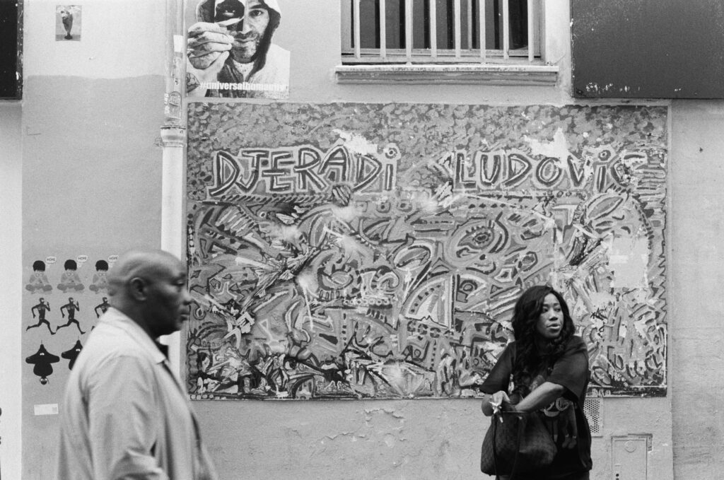 A mural in the Marais district